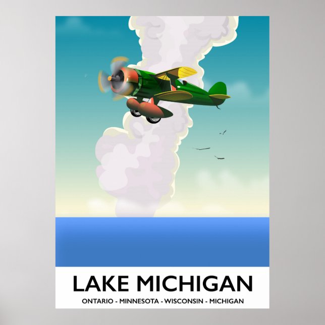 Flugplakat Lake Michigan Poster (Vorne)