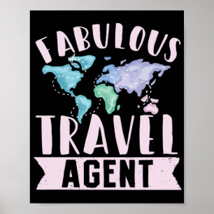 Flugreise Fabolous Travel Agent Poster