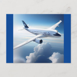 Flugreise Postkarte