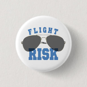 Flugrisikoflugbrille Button