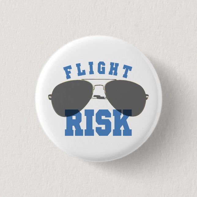 Flugrisikoflugbrille Button (Vorderseite)