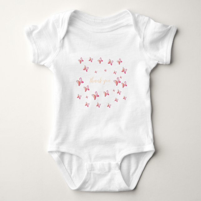 Flugschmetterlinge Baby Strampler (Vorderseite)