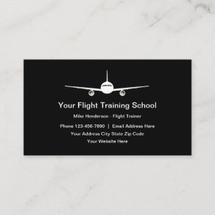 Flugschule für Piloten Visitenkarte