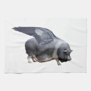 Flugschwein Küchentuch