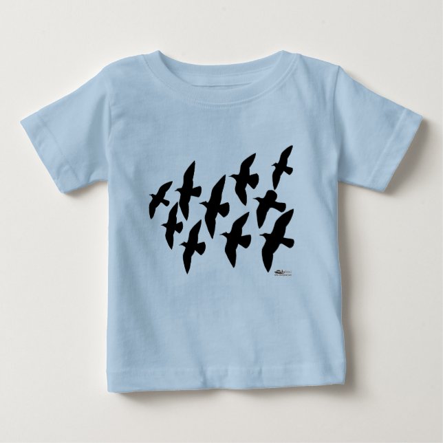 Flugtauben Baby T-shirt (Vorderseite)