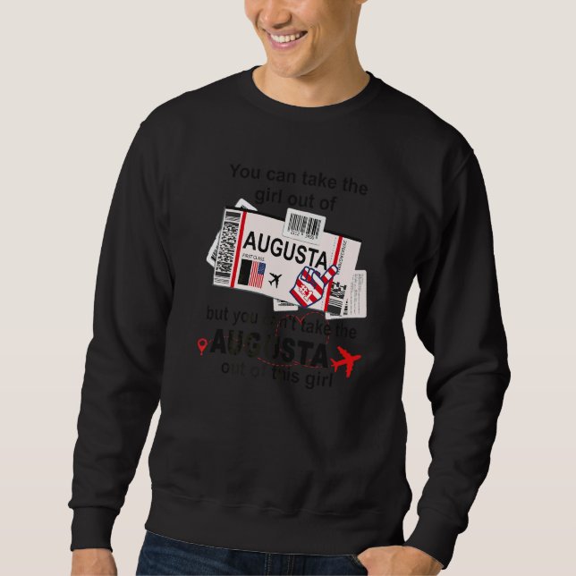Flugticket Augusta  Mädchen aus Augusta Einstieg  Sweatshirt (Vorderseite)