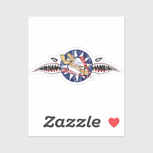 Flugtigers Aufkleber (Blatt)