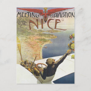 Flugtreffen Nizza Postkarte