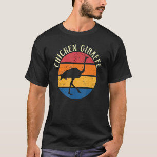 Flugunfähiger Vogel Huhn Giraffe Strauß Tier T-Shirt