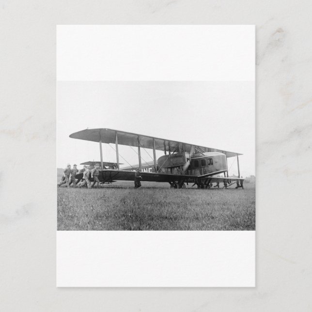 Flugzeug, 1919 postkarte (Vorderseite)