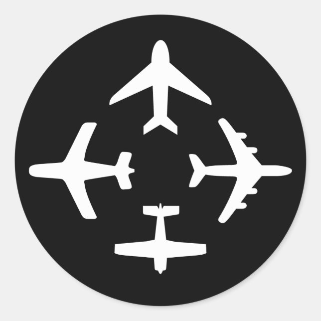 Flugzeug 2 Aufkleber