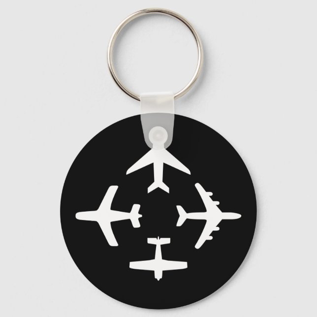 FLUGZEUG 2 SCHLÜSSELANHÄNGER (Vorderseite)