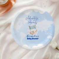 Flugzeug Adventure erwartet Baby Shower