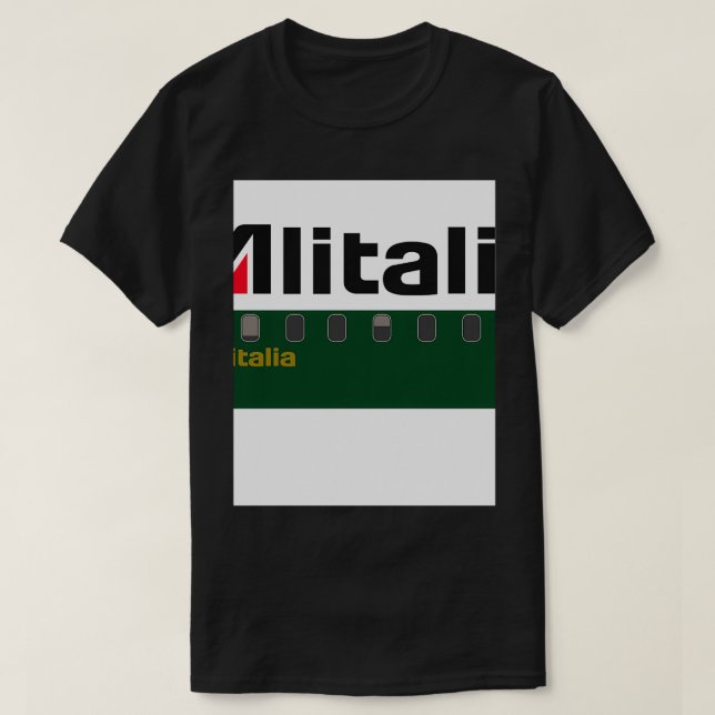 Flugzeug Alitalia T-Shirt (Design vorne)