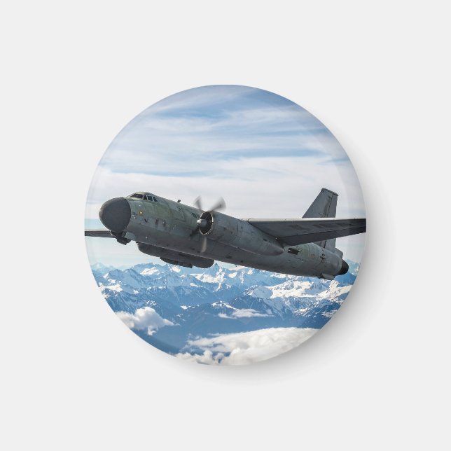 Flugzeug am Himmel Magnet (Vorne)