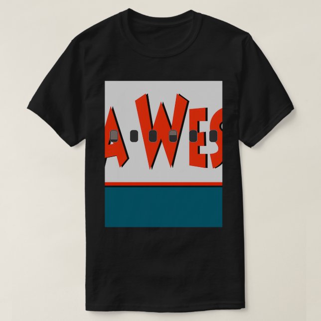 Flugzeug - America West Airlines T-Shirt (Design vorne)