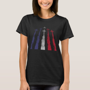 Flugzeug American Flag USA Aviation 4. Juli T-Shirt
