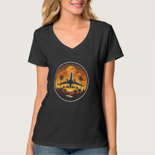 Flugzeug Artwork Pilot Jet-Flugzeuge T-Shirt