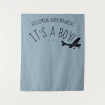 Flugzeug-Baby-Shower-Foto-Hintergrund-Tapete