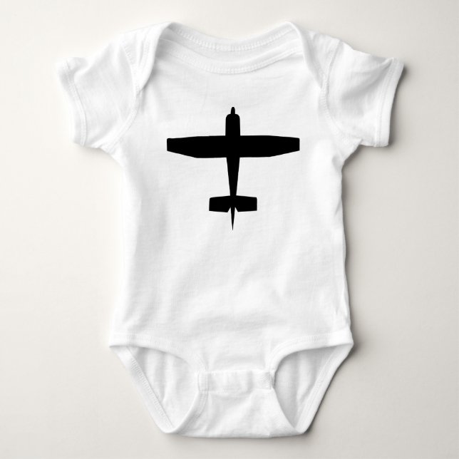 Flugzeug Baby Strampler (Vorderseite)