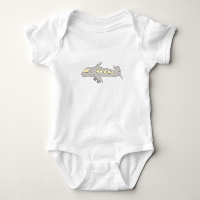 Flugzeug Baby Strampler (Vorderseite)