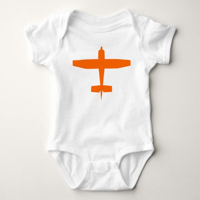 Flugzeug Baby Strampler (Vorderseite)