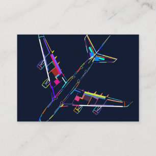 Flugzeug Begleitkarte