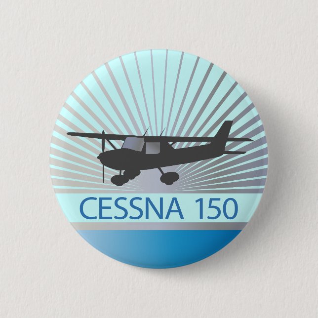 Flugzeug Cessnas 150 Button (Vorderseite)