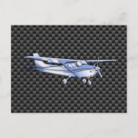 Flugzeug Chrome wie Cessna Black Carbon Fibre