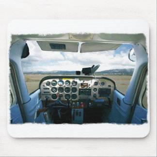 Flugzeug-Cockpit Mousepad
