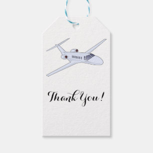 Flugzeug Danke, dass du Tags gegeben hast Geschenkanhänger
