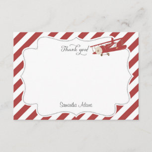 Flugzeug danken Ihnen zu kardieren Dankeskarte