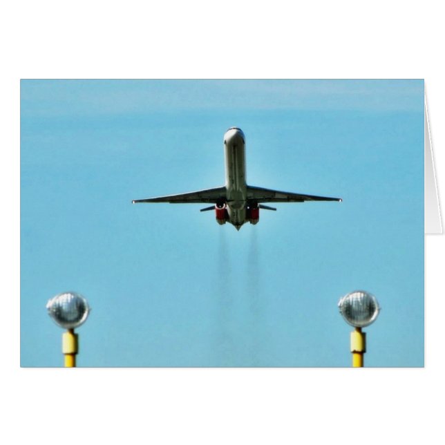 Flugzeug, das auf Flughafen sich entfernt (Vorderseite (Horizontal))