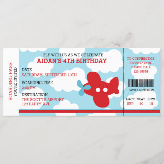 Flugzeug der einladung