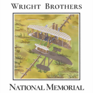 Flugzeug der Gebrüder Wright, Nationaldenkmal Aufkleber