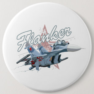Flugzeug des Cartoon Button