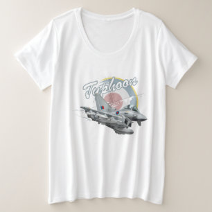 Flugzeug des Cartoon Große Größe T-Shirt