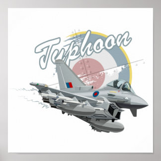 Flugzeug des Cartoon Poster