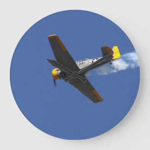 Flugzeug des Krieges Große Wanduhr