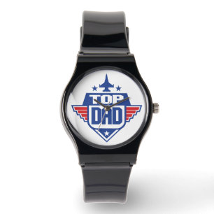 Flugzeug des obersten Vaters Armbanduhr