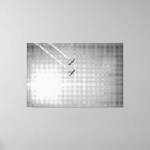 Flugzeug des technischen Black Halftone-Effekts im Leinwanddruck