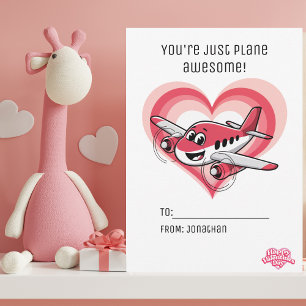 Flugzeug Du bist ein tolles Flugzeug Kinder Valent Feiertagskarte