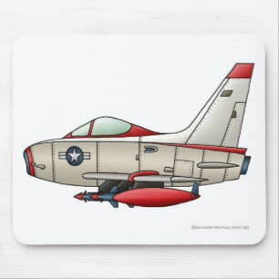 Flugzeug-Düsenjäger-Militärflugzeug-Mausunterlage Mousepad