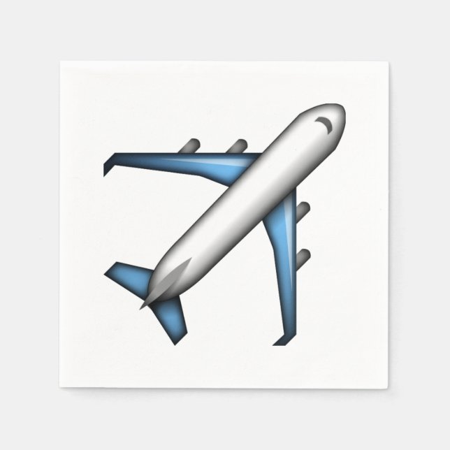 Flugzeug - Emoji Serviette (Vorderseite)