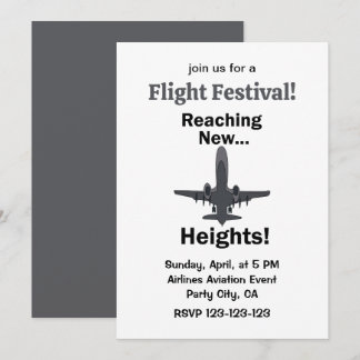 Flugzeug erreicht neue Höhen Flugfestival Einladung
