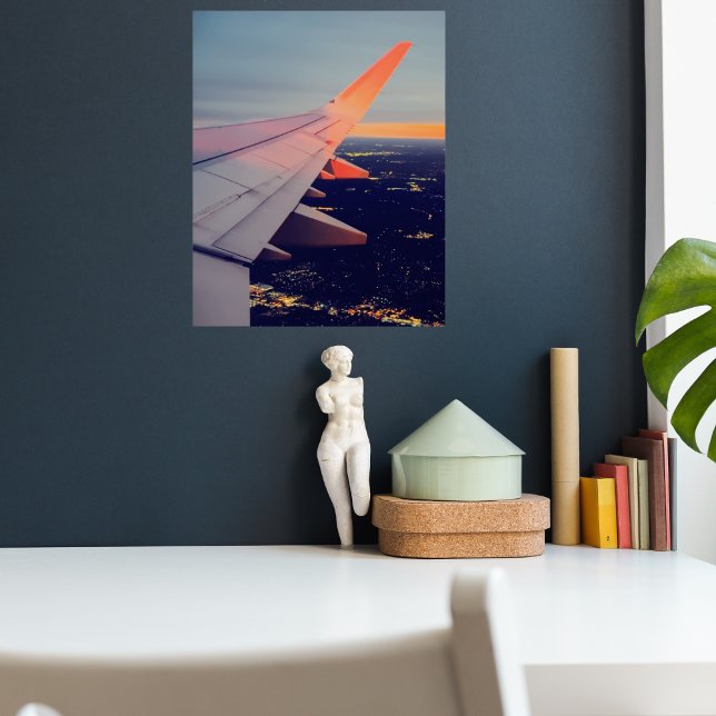 Flugzeug-Fenster Sunrise Horizont Luftfahrt Poster (Von Creator hochgeladen)