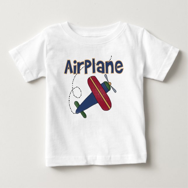 Flugzeug-Fliegen-Flugzeug Baby T-shirt (Vorderseite)