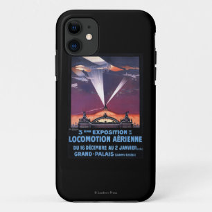 Flugzeug fliegt über Scheinwerferplakat Case-Mate iPhone Hülle