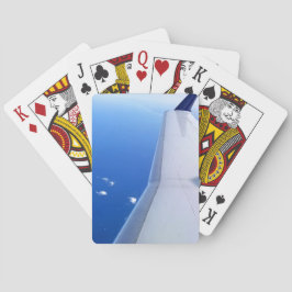 Flugzeug Flügel in Sky Fotografy Spielkarten