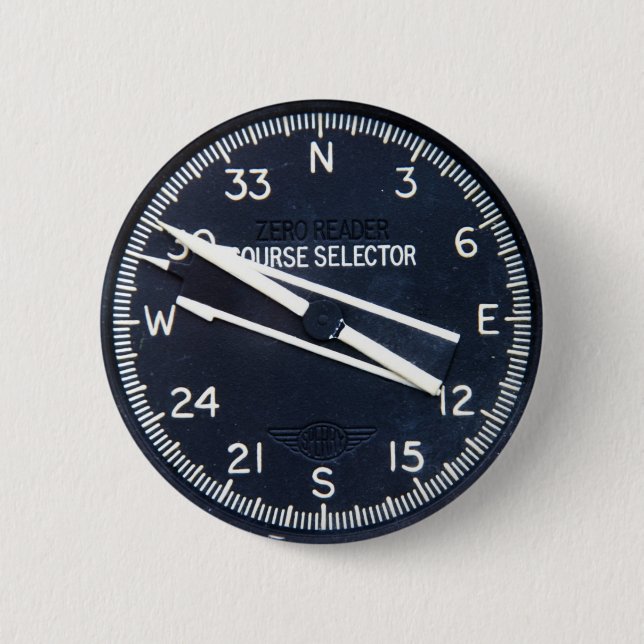 Flugzeug-Flugzeug-Fliegen-Flug-Kurs-Instrument Button (Vorderseite)